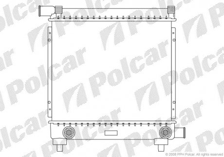 Радиатор охлаждения Polcar 500108-2 (фото 1)