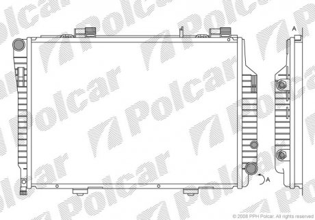 Радиатор охлаждения Polcar 50020801