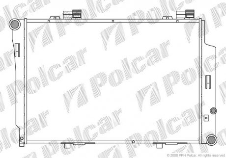 Радиатор охлаждения Polcar 500208-1