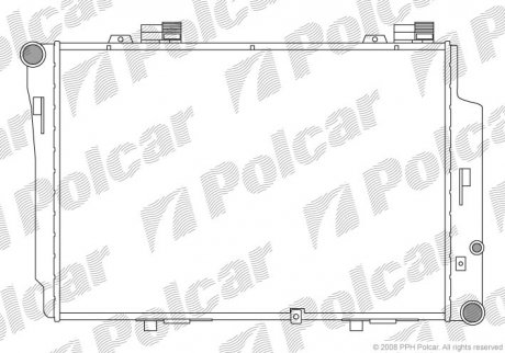 Радиатор охлаждения Polcar 500208-3 (фото 1)