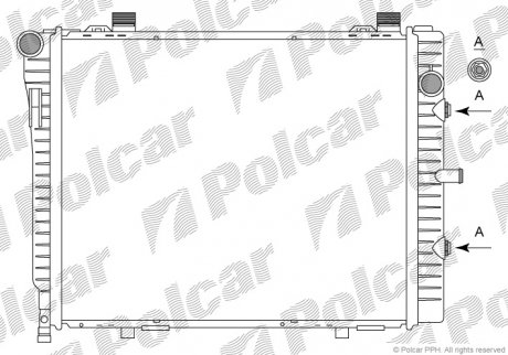 Радиаторы охлаждения Polcar 500208-6