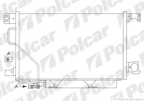 Радиаторы кондиционера Polcar 5003K8C5 (фото 1)
