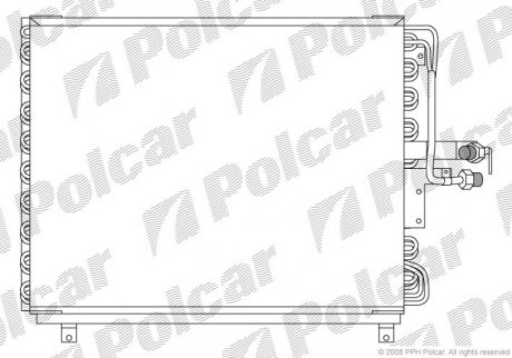 Радиаторы кондиционера Polcar 5014K8A6 (фото 1)