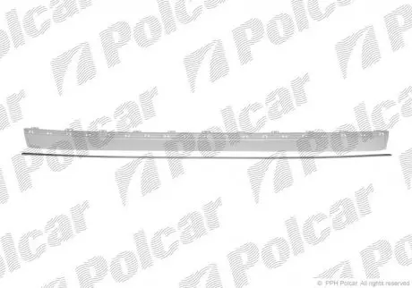 Накладка бампера Polcar 501696-7