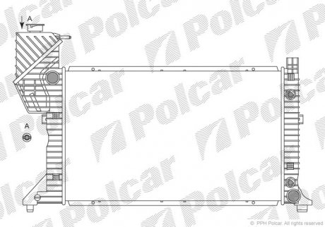 Радіатор охолодження Polcar 506208-4