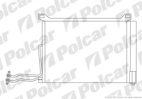 Радиатор кондиционера Polcar 5101K8C2