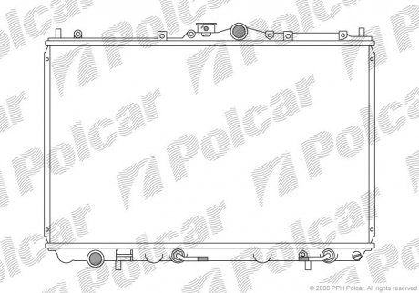 Радиатор охлаждения Polcar 521008-2 (фото 1)