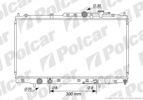 Радіатор охолодження Polcar 522308-1