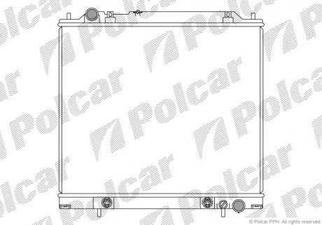 Радиатор охлаждения Polcar 525008-3