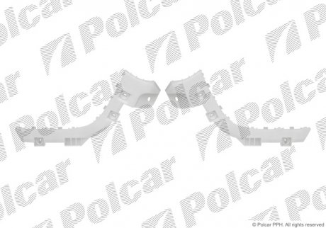 Кронштейн бампера Polcar 525596-7