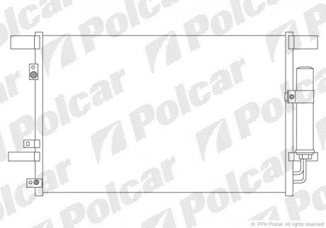 Радиаторы кондиционера Polcar 5266K8C1 (фото 1)