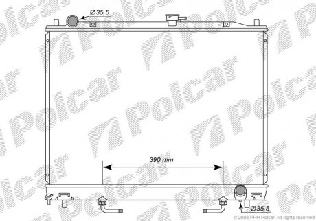 Радиаторы охлаждения Polcar 5274082K (фото 1)