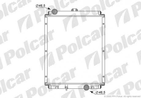 Радіатор охолодження Polcar 529508-1 (фото 1)