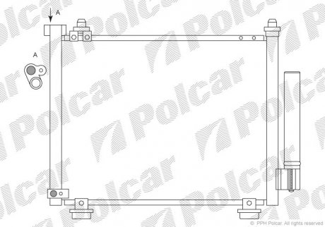 Радіатори кондиціонера Polcar 5503K8C2