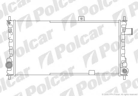 Радиаторы охлаждения Polcar 550408-3 (фото 1)