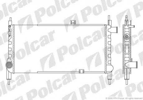 Радиатор охлаждения Polcar 550508-1