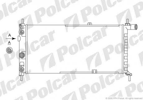 Радиаторы охлаждения Polcar 550508-9 (фото 1)