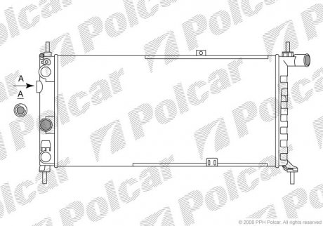 Радиаторы охлаждения Polcar 550508A4 (фото 1)