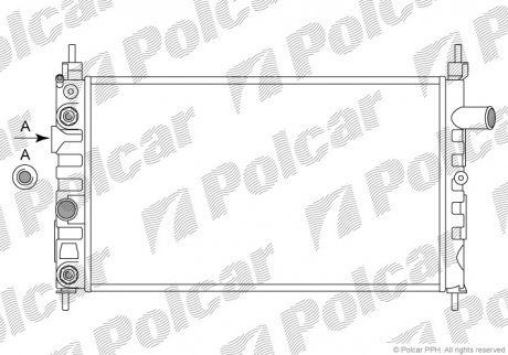 Радиаторы охлаждения Polcar 550508A7 (фото 1)