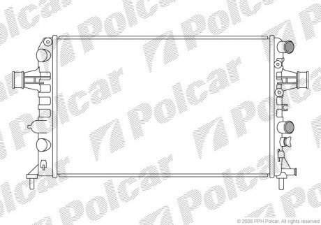 Радиаторы охлаждения Polcar 550808-0 (фото 1)
