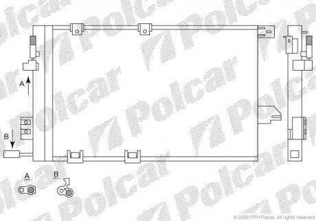 Радиаторы кондиционера Polcar 5508K8C1 (фото 1)