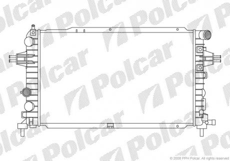 Радіатор охолодження Polcar 550908-5