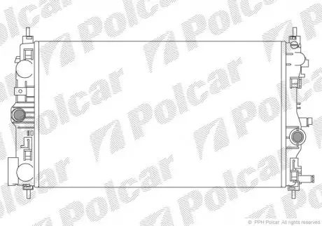 Радиатор охлаждения Polcar 551108-6