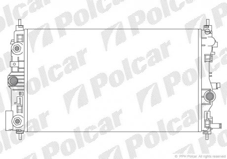 Радиаторы охлаждения Polcar 551108-7 (фото 1)