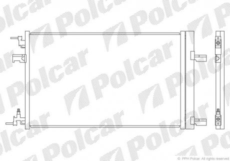 Радиаторы кондиционера Polcar 5511K8C2S
