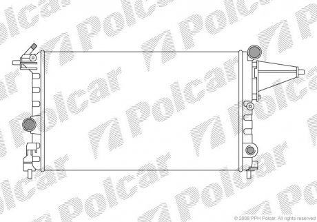 Радиаторы охлаждения Polcar 551408-4 (фото 1)