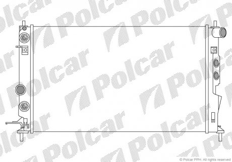 Радиатор охлаждения Polcar 551608A3