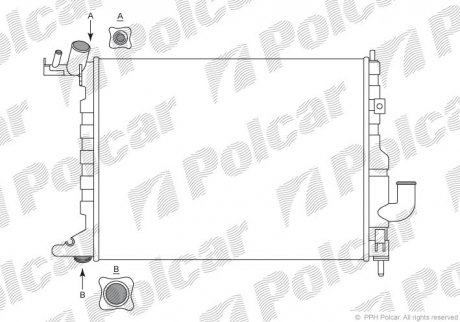 Радиаторы охлаждения Polcar 551608A5