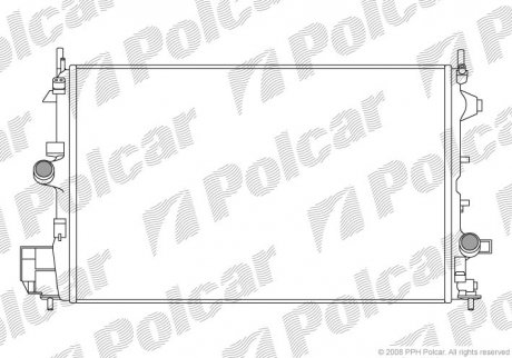 Радіатор охолодження Polcar 551808-5 (фото 1)