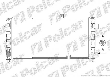 Радиатор охлаждения Polcar 555108-2 (фото 1)