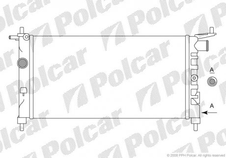 Радиаторы охлаждения Polcar 555508A1