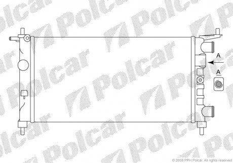 Радіатор охолодження Polcar 555508A2