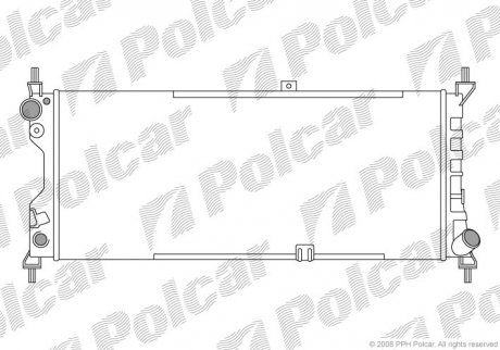 Радиатор охлаждения Polcar 555508A3 (фото 1)