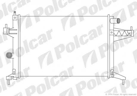 Радиаторы охлаждения Polcar 555608A3 (фото 1)
