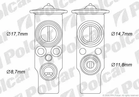 Стопорный клапан Polcar 5556KZ-1