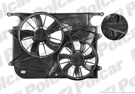 Вентиляторы радиаторов Polcar 556523W2 (фото 1)