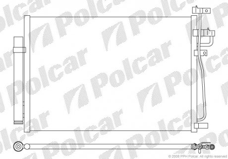 Радиаторы кондиционера Polcar 5565K8C2 (фото 1)