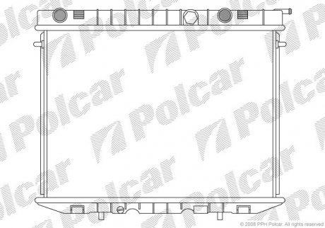 Радиаторы охлаждения Polcar 558008-3 (фото 1)