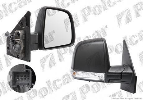 Зеркало внешнее Polcar 55U1521M (фото 1)