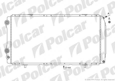 Радиаторы охлаждения Polcar 570208-2 (фото 1)