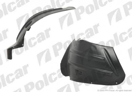 Подкрылок передний правый citroen jumper 02-06,fiat ducato 02-06,peugeot boxer 02-06 Polcar 5704FP-1 (фото 1)