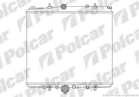 Радиатор охлаждения Polcar 578708A2 (фото 1)