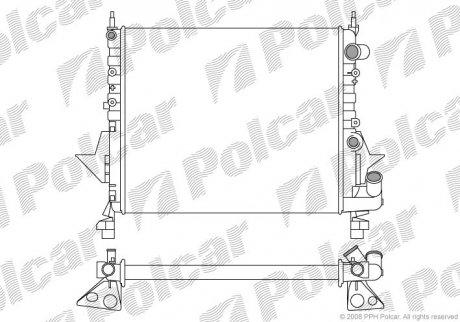 Радіатор охолодження Polcar 600308A1