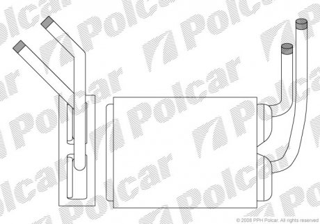 Радіатор обігріву Polcar 6003N8-1