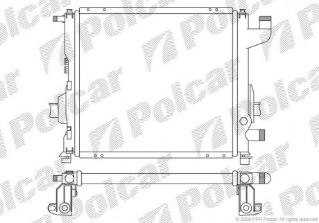 Радіатор охолодження Polcar 600408-2