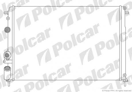 Радиатор охлаждения Polcar 600708A5